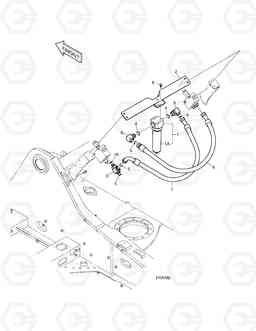 6160 TWO WAY PIPING - WITH FILTER DX480LC, Doosan