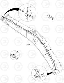 6230 BOOM PIPING - QUICK CLAMP DX480LC, Doosan