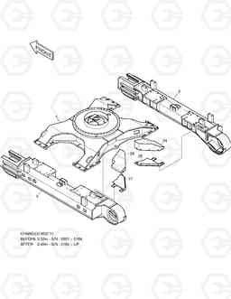 6600 TRACK FRAME - 3.49m DX480LC, Doosan