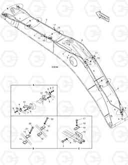 6700 BOOM PIPING-ROTATING DX480LC, Doosan