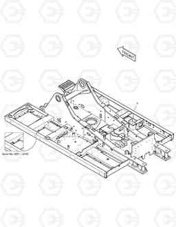 7160 MAIN FRAME - REMOVAL C/W DX480LC, Doosan
