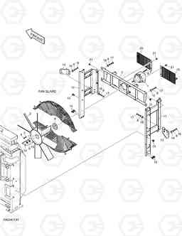 1170 FAN MOTOR INSTALLATION DX420LC, Doosan