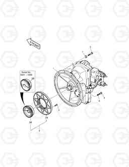 1190 PUMP MOUNTING DX420LC, Doosan