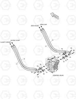 1290 MAIN PIPING(3) - ARM & BUCKET DX420LC, Doosan