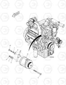 1760 ALTERNATOR MOUNTING DX420LC, Doosan