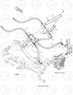 6120 MAIN PIPING - ONE WAY DX420LC, Doosan