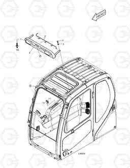 6610 WORKING LAMP(2-LAMP) DX420LC, Doosan