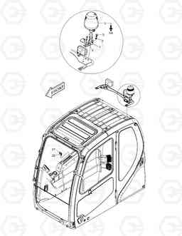 6640 ROTATING BEACON DX420LC, Doosan