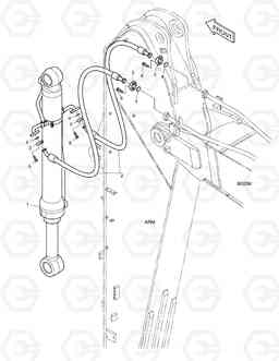 6860 ARM PIPING - ARM 3.95m DX420LC, Doosan