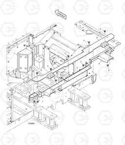 7020 SUPPORT & BAFFLE - REMOVAL C/W DX420LC, Doosan