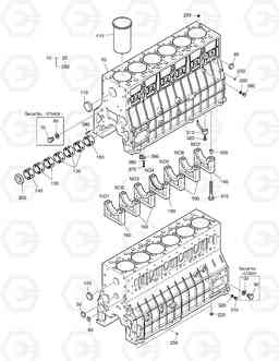 001 CYLINDER BLOCK DX340LC, Doosan
