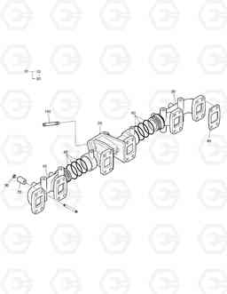 016 EXHAUST MANIFOLD DX340LC, Doosan