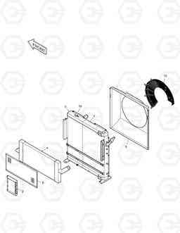 1140 RADIATOR DX340LC, Doosan