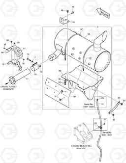 1150 MUFFLER DX340LC, Doosan