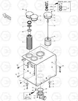 1220 OIL TANK DX340LC, Doosan