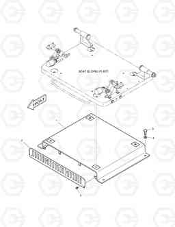 1410 SEAT PLATE DX340LC, Doosan