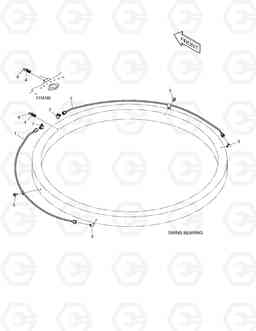 1650 LUBRICATION PIPING DX340LC, Doosan