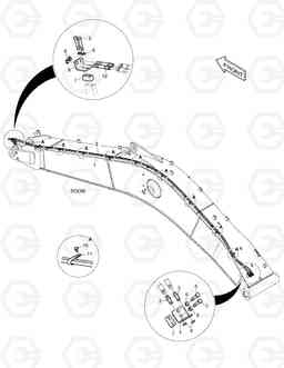 6220 BOOM PIPING - QUICK CLAMP DX340LC, Doosan