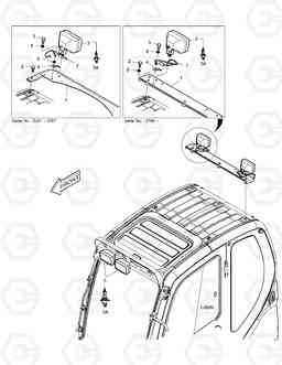 6550 WORKING LAMP(4-LAMP) DX340LC, Doosan