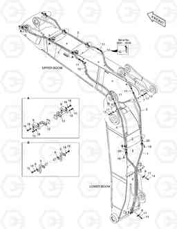 7070 ARTI. BOOM PIPING - ROTATING DX340LC, Doosan