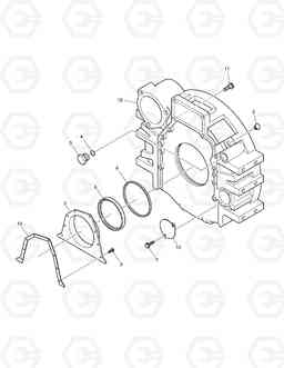 013 FLY WHEEL HOUSING DL400, Doosan