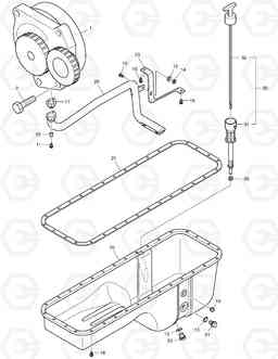 018 OIL PUMP & OIL PAN DL400, Doosan