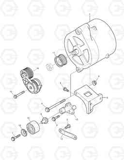 031 ALTERNATOR DL400, Doosan