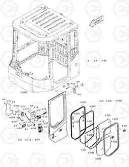 1280 CABIN(3)-DOOR ASS'Y(L.H) DL400, Doosan