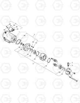 3440 EMERGENCY STEERING PUMP DL400, Doosan