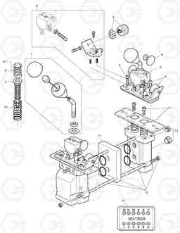 3540 REMOCON VALVE-2 SP+ 2 LEVER DL400, Doosan