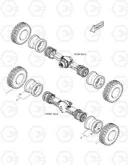 5480 WHEEL ASS'Y - 26.5x25-24PR DL400, Doosan