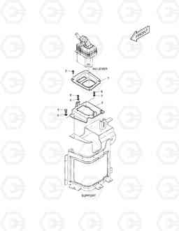 1300 JOYSTICK MOUNTING - 3rd LEVER DL300, Doosan