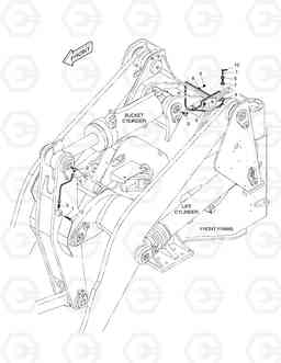 2110 FRONT LUBRICATION PIPING DL300, Doosan