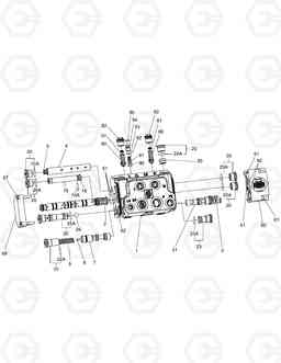 3470 POWER STEERING VALVE DL300, Doosan