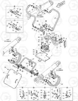 5140 CONTROL VALVE PIPING - 2 SPOOL DL300, Doosan