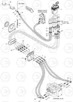 5220 PILOT PIPING - FNR + 2 SPOOL DL300, Doosan