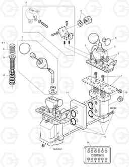 3540 REMOTE CONTROL VALVE - 2 SP + 2 LEVER DL500, Doosan