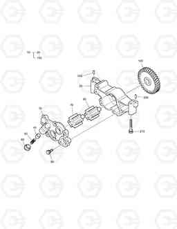 010 OIL PUMP DX300LL, Doosan