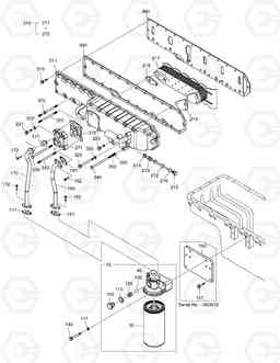 011 OIL FILTER & OIL COOLER DX300LL, Doosan