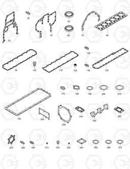 035 OVER HAUL GASKET KIT - ALL DX300LL, Doosan