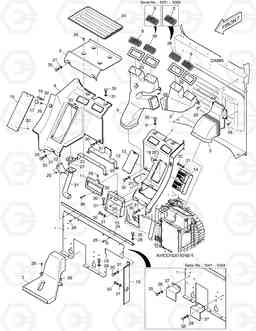 1470 HEATER COVER DX300LL, Doosan