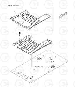 1550 FLOOR MAT DX300LL, Doosan