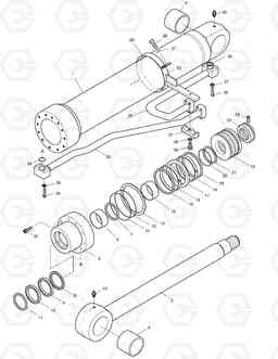 4240 HOIST CYLINDER - L.H DX300LL, Doosan