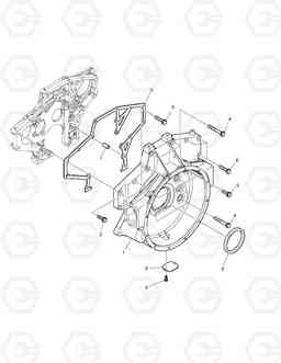 013 FLYWHEEL HOUSING DX225LC, Doosan