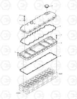 018 CYLINDER HEAD COVER DX225LC, Doosan