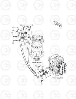 1290 MAIN PIPING(4) - SWING DX225LC, Doosan