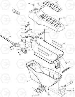 1390 CONTROL STAND - L.H. DX225LC, Doosan