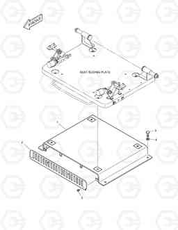 1420 SEAT PLATE DX225LC, Doosan