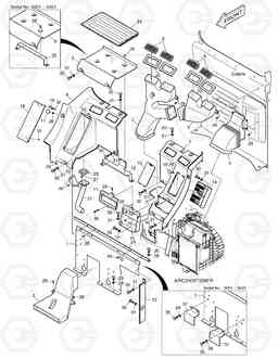 1460 HEATER COVER DX225LC, Doosan