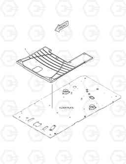 1520 FLOOR MAT DX225LC, Doosan